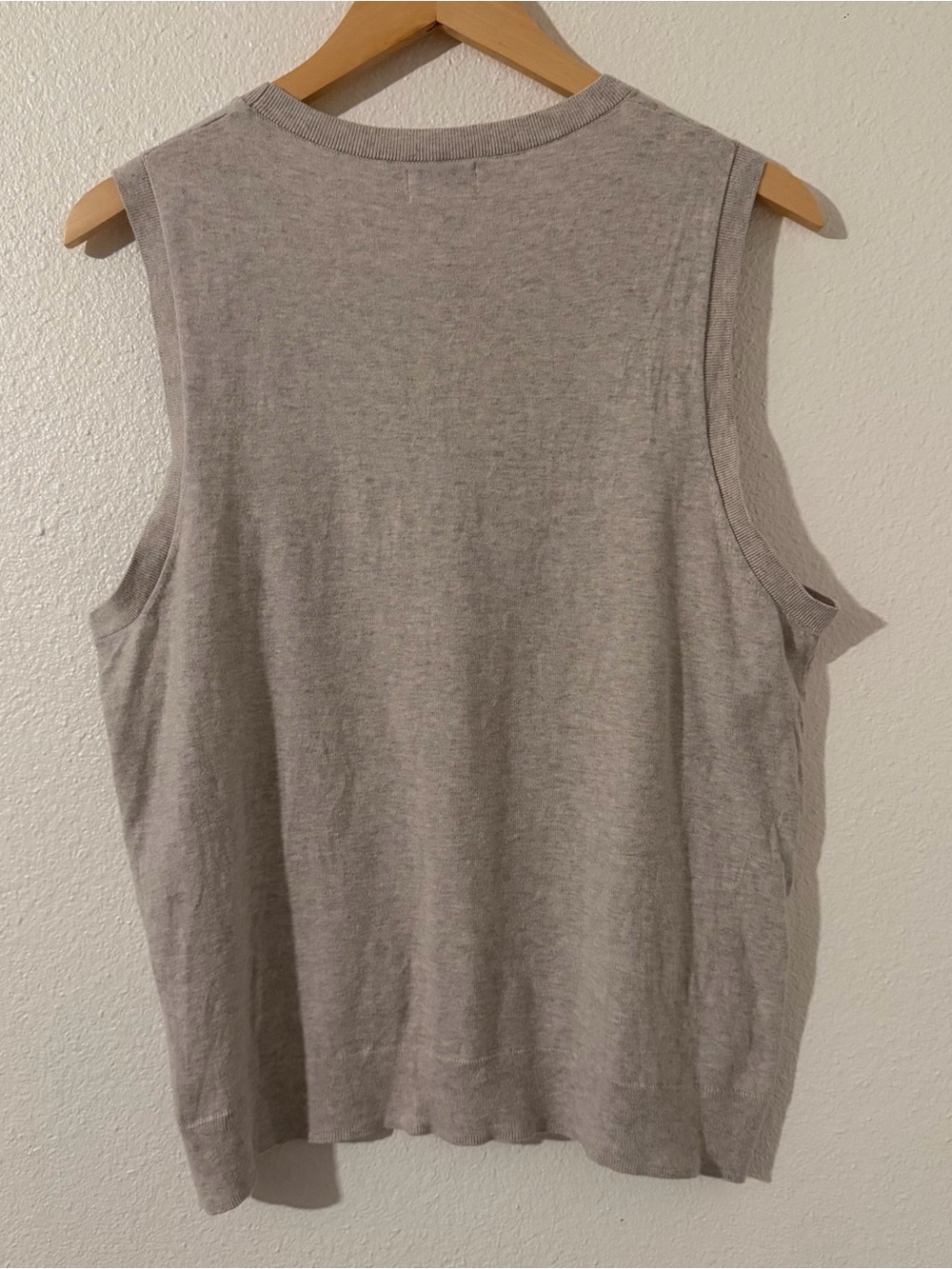 J.CREW Women’s 100% Cotton Sleeveless Classic Sweater Shell Size Large Gray - Picture 5 of 6